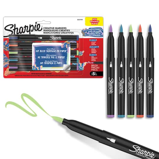 Sharpie® Brush Tip Color Earth Tones Creative Marker Set